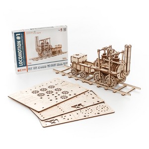 EWA Eco-Wood-Art Locomotive 3D Wooden STEM Construction Kit - 1 of 3