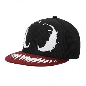 Adult Venom Big Face Embroidered Snapback Hat - 1 of 4