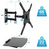 Mount-It! TV Mount with Shelf | Full Motion TV Wall Mount with Floating Entertainment Shelf | Single Stud Installation | Fits TVs Up to 55 Inches - 4 of 4