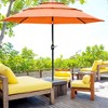 Aghana Digitals 9FT 3-Tier Outdoor Umbrella with Crank & Push-Button Tilt, Wind-Resistant Vents for - 4 of 4