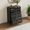 42.9" Modern 5-Drawer Dresser w/Metal Handles - Dual-Function TV Stand & Wood Storage for Bedroom, Living Room & Hallway - 3 of 4