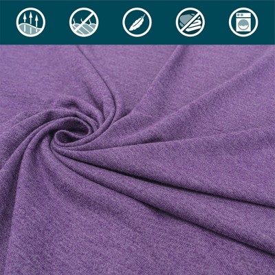 Pavilia Purple Microfleece Travel Blanket and Pillow Set