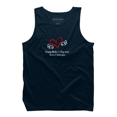 Men's Design By Humans Happy Mother's Day Miss You Mom By graceandfinn Tank Top