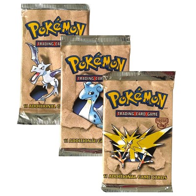 Pokemon OS3 Fossil | 3 Booster Packs (One of Each Artwork) : Target