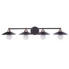 Craftmade Lighting Isaac 4 - Light Vanity in  Flat Black/Satin Brass - 2 of 3