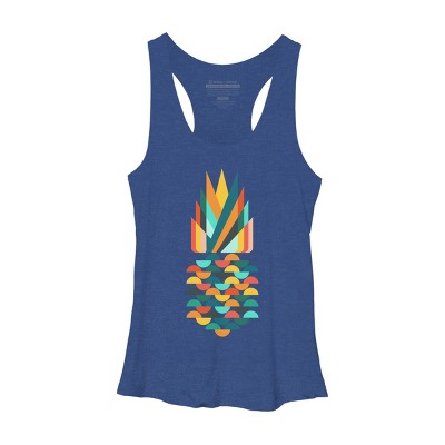 Women's Design By Humans Geometric Pineapple By radiomode Racerback Tank Top