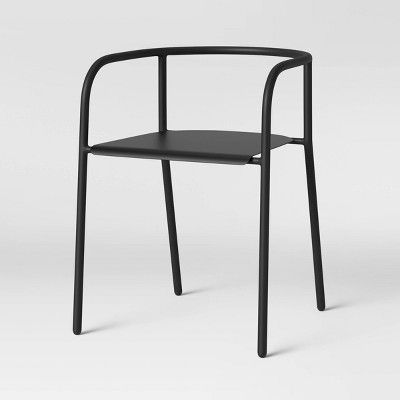 Metal Desk Chair Black - Pillowfort™