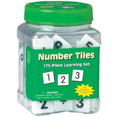 Eureka Number Tiles Learning Set, 175 pc