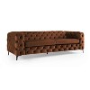 MINIMORE Modern Style Ghaleb 93.3"W  3Seater Square Arms Chesterfield Sofa - 4 of 4