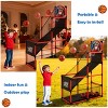 Arcade Basketball Game Set For Kids Basketball Hoop for Ages 3-12 With 4 Balls Air Pump, Toddler Kids Indoor Outdoor Sport Toys Easy Set Up Boy Gifts - 2 of 4