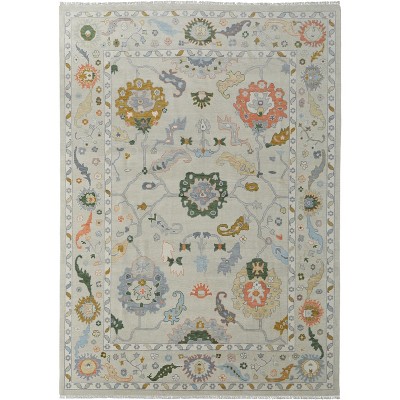 Karina Transitional Floral & Botanical Ivory/Gold/Green Area Rug