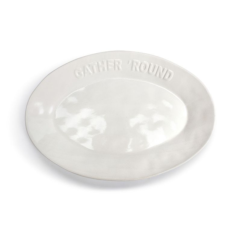 DEMDACO White Gather 'Round Platter, 3 of 7