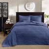 Gulches 2 Piece Twin Reversible Bedspread Set,Navy - 4 of 4