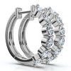 Pompeii3 1Ct 6-Stone Diamond Hoops 10k Gold Lab Created - 3 of 4