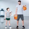 SEVOBAL Home Gyms, Kettlebell Set for Strength Training and Home Fitness with Comfortable Grip Handle, Orange, 12.6"*10.04"*7.28" - 3 of 4