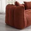 Chenille 2-Seater Beanbag Chair with Soft Foam Core - 2 of 4
