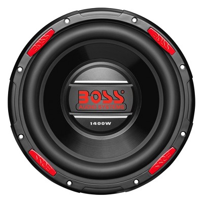 BOSS Audio AR100DVC Armor 10 Inch 1400 Watt Dual 4 Ohm Copper Voice Coil Single Car Subwoofer with Rubber Surround and Poly Injected Cone , Black
