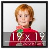 PosterPalooza | Square Minimalist Black Picture Frame - UV Acrylic, Foam Board Backing, Hanging Hardware - 2 of 4