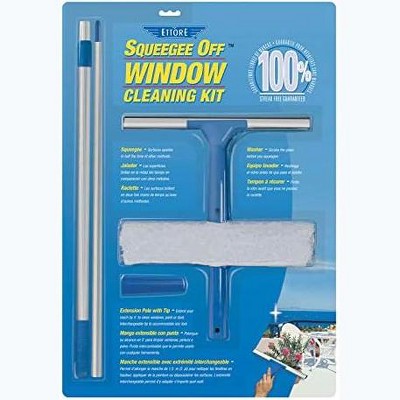 Ettore 12 in. Rubber Window Cleaning Kit