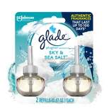 Glade PlugIns Scented Oil Air Freshener Refills - Sky & Sea Salt - 1.34 fl oz/2ct