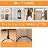 LunaLulinlk 10 Pack Hat Organizer Cap Holder Organizer Door Hooks、S Hooks and Sticky Hooks Include for Baseball, Caps, Towel Black - 3 of 4
