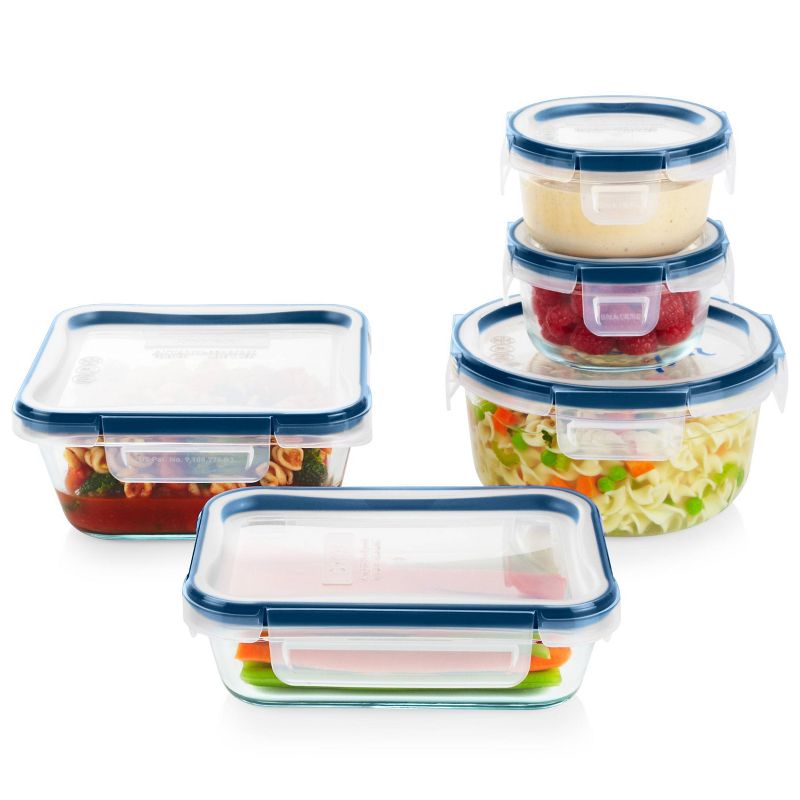 Pyrex 10pc Freshlock Microban Glass Food Storage Set, 2 of 6