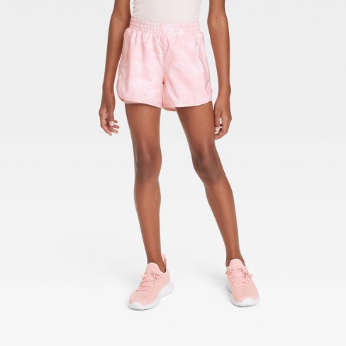 Girls' Run Shorts - All In Motion™ Light Pink M