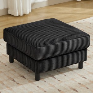 Beautyolove 27.5" Corduroy Upholstered Ottoman with Hidden Storage(Set of 2) - 1 of 4