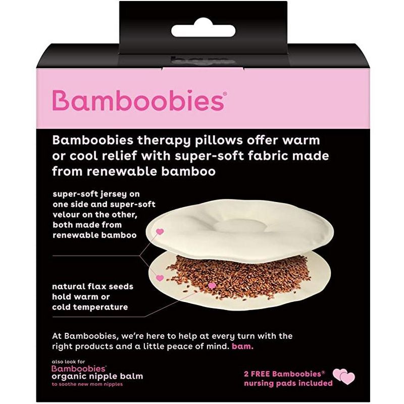 Bamboobies Soothing Nursing Pillows with Flaxseed, Heating Pad or Cold Compress for Breastfeeding, 3 of 7