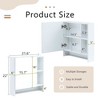 Bathroom Mirror Cabinet Wall Mounted,Medicine Cabinet,Over The Toilet Storage Cabinet with Shelves - 3 of 4