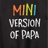Boys' - Instant Message - Mini Version Of Papa Graphic Long Sleeve Fleece Sweatshirt - 2 of 4
