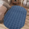 Braided Printed Machine Washable Rug with Rubber Backing for Living Room Non-Slip Dining Room Rug Foldable Contemporary Accent Rug - 3 of 4