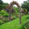Metal Garden Arch, Outdoor Garden Arch Arbor Trellis for Climbing Plants, Wedding Arches for Ceremony, Wedding Archway Decor for Lawn, Patio, Party - 2 of 4