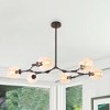 Bella Depot 6-Light Sputnik Modern Linear Chandelier with Clear Glass Shades - 2 of 4