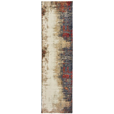 Oriental Weavers Evolution 8001A Ivory/ Multi Indoor Area Rug - 2'6" x 12'