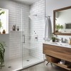 MAYEERTY Shower Faucet With Storage Rack Rain Shower Head Shower with single spray shower head Shower Faucet Set Complete Brushed Nickel - 2 of 4
