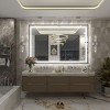 Apmir Super Bright Front & Back LED Lighted Anti-Fog Aluminum Alloy Framed Tempered Glass Bathroom/Vanity Mirror with ETL & 3-Year Warranty - 2 of 4