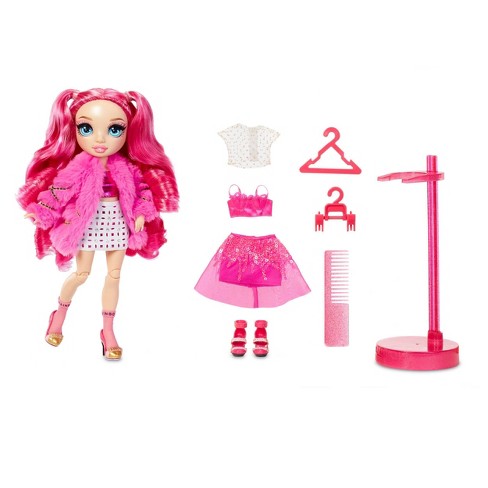 Rainbow High Stella Monroe Hot Pink Fashion Doll With 2 Complete Mix Match Outfits And Doll Accessories Target