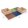 ECR4Kids SoftZone Play Patch Activity Mat and Toy Bins, 6-Piece - 2 of 4