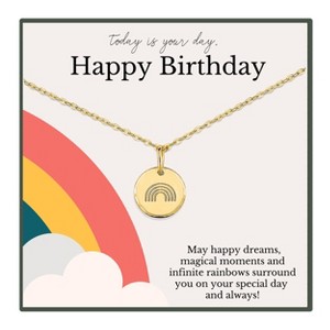 HOPE LOVE SHINE Rainbow Birthday Necklace – Gift for Daughter, Teen or Friend - 1 of 1