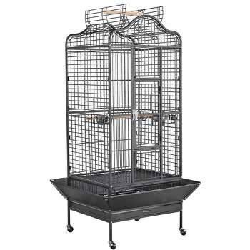 Yaheetech 63"H Open Playtop Extra Large Bird Cage Parrot Cage Black