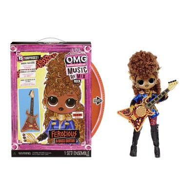 L.O.L. Surprise! OMG Remix Rock Ferocious and Bass Guitar Fashion Doll