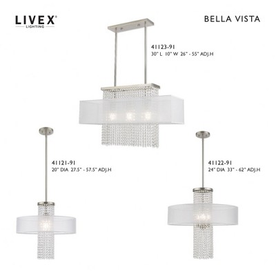 Bella Vista Brushed Nickel 1-Light ADA Compliant Wall Sconce