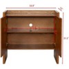 Modern Sideboard Buffet Cabinet, Wood Storage with 2 Doors & Adjustable Shelves, Rustic Entryway Cabinet for Living Room, Hallway, Dining Room - 3 of 4