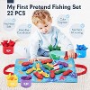 10-in-1 Cloth Fishing Game with Stacking Cups, Number Counting and Color Sorting Toy for Toddlers - 2 of 4