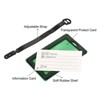 Unique Bargains PVC Durable Lightweight Backpack Travel ID Luggage Tag 3 Pcs - 4 of 4