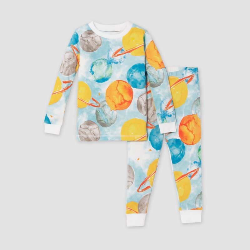 Burt's Bees Baby® Kids' 2pc Organic Cotton Snug Fit Pajama Set, 1 of 6