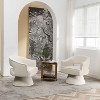 SEYNAR Modren Velvet 360 Degree Swivel Accent Arm Barrel Chair Set of 2 for Living Room - 2 of 4