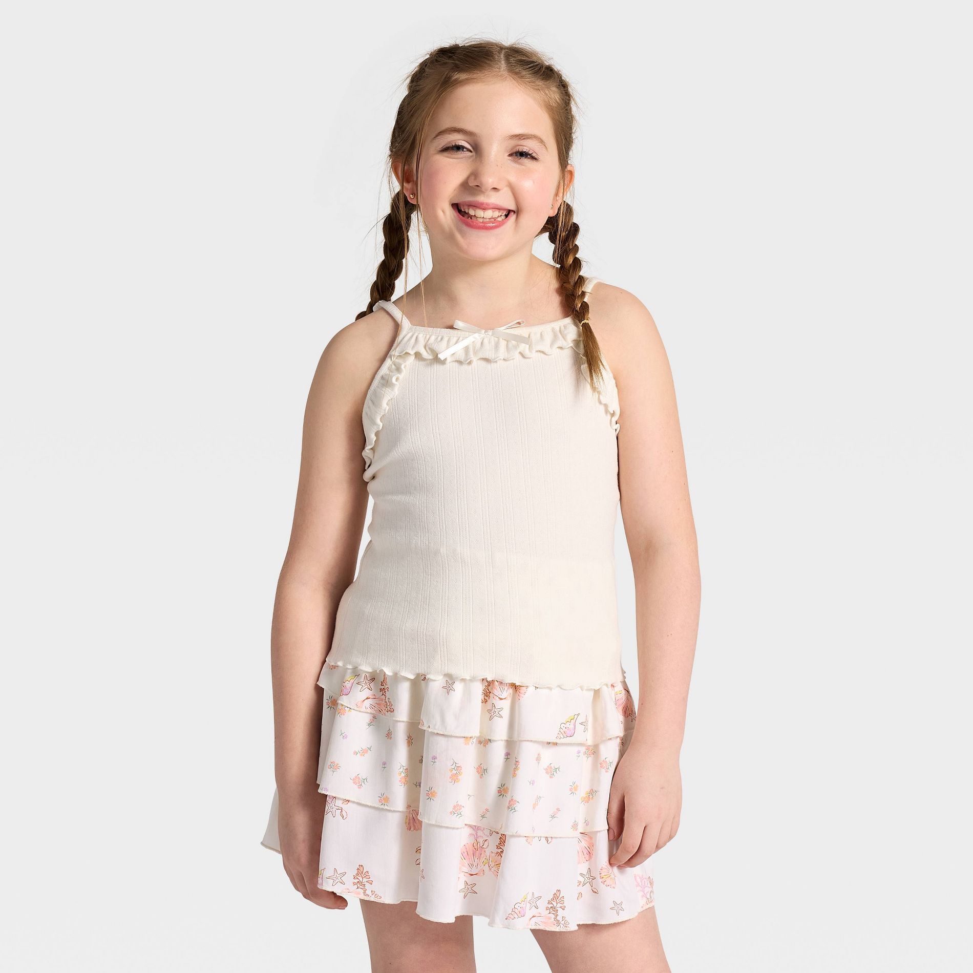 Girls' Pointelle Tank Top - Cat & Jack™