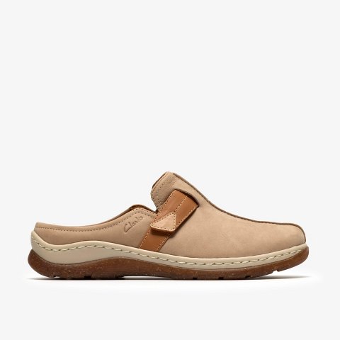 Женские сабо Clarks Womens Orlene Clog Taupe Nubuck Shoes 6 Medium